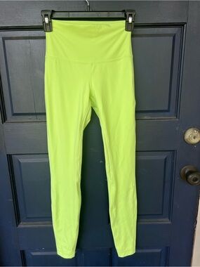 Lululemon 26’ High-Waist Neon Lime Active Leggings